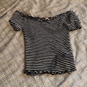 Off the shoulder shirt